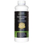 Dark Green Liquid Lawn Feed - High Nitrogen Lawn Fertiliser for Greener Grass & Lawn Repair - Child & Pet Friendly - 330m² 1 Litre