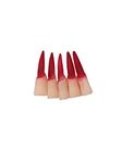 Chuz N Pick 10 Pcs Fancy Halloween Props Fake Finger Nail Set Witch Ghost Monster Finger Nail (Red)