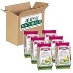 Aleva Naturals Bamboo Baby Hand and Face Wipes - Natural and Organic Ingredients, Cleans and Moisturizes, Extra Strong, and Ultra Soft - Economy Pack- 30ct X 6= 180 Count, Unbleached