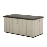 Lifetime 60254 Heavy-Duty Outdoor Storage Deck Box, 150 Gallon, Desert Sand/Brown