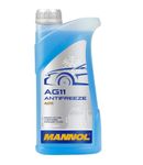 MANNOL 4011 AG11 Antifreeze | READY TO USE | LONGTERM COOLANT Fluid | -40°С / +125°С | Compatible with all types of rubber and plastic|Prevents corrosion |Year-round use |Imported from Germany 1 Litre