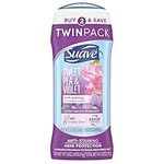 Suave Sweet Pea and Violet Invisible Solid Anti Perspirant Deodorant Twin Pack for Unisex, 2 X 2.6 Ounce