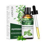 AESHORY Peppermint Essential Oil 100ml, Pure Natural Mint Oil Essential Oil for Diffusers for Home, Aromatherapy, Headache Relief, Skin Care, Air Freshening