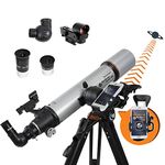 Celestron 22460 StarSense Explorer DX 102AZ Smartphone App-Enabled Refractor Telescope, iPhone/Android Compatible, Grey