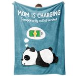 Craftique Gifts for Mom, Mom Birthday Gifts- Funny Soft Blanket for Mom- Birthday Gifts for Mom, Heartwarming Mom Gifts, New Mom Gifts for Women, Mom Blanket Throw for Napping Travel Camp, 60”×50”