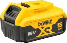 DEWALT DCB184 XR Lithium-Ion Battery, 5Ah, 18V, 65cm x 46cm x 12cm