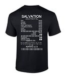 Salvation Jesus Paid It All Receipt Romans 6:23 Bible Scripture Mens Christian Tshirt Jesus Cross Short Sleeve Graphic Tee, Black, XXXXXXL