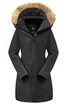 Orolay Women's Down Jacket Insulated Parka with Hood Darkgrey S