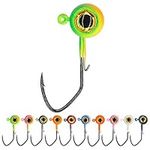 Crappie-Jig-Heads-Kit-with-Underspin-Jig-Head-Spinner-Blade, Crappie Lures and Jigs for Crappie Fishing Jigs - 30 & 50 Pack, 1/8, 1/16, 1/32 oz