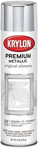 Krylon K01010A07 Premium Metallic Spray Paint Resembles Actual Plating, Original Chrome, 8 oz