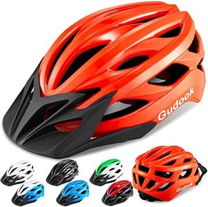 Gudook Bike Helmets for Men - Women Bicycle Helmet Adult - Certified Lightweight Comfort Adjustable Cycling Helmet with Detachable Visor for Mountain Road Biker