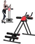 SPORFIT Ab Machine Ab Workout Equipment,Foldable Core & Abdominal Trainer,4 Adjustable Levels Abs Exercise Machine w/LCD Display,Portable Waist Trainer Core Toner