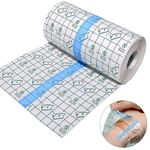 Transparent Stretch Waterproof Bandage 6 in x 5.4 yd Tattoo Aftercare Bandage Clear Adhesive Bandages Shower Shield Dressing Tape for Tattoos Swimming Showering