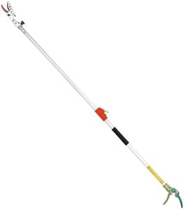 LeafLux Extendable Tree Pruner, 3.67-5.45 FT Telescopic Pole Pruner, Teflon-Coated Blade Head, Lightweight Aluminum Handle, Cuts Up to 1 Inch, Fruit Picker and Tree Branch Cutter | LFX101