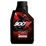 Motul 300V Factory Line Ester Core Fully Synthetic 10W-40 Petrol Engine Oil for Bikes (1 L) (104118)