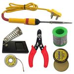 SP 6 In1 Electric Soldering Iron Stand Tool Wire Stripper Kit with 25 Watt Welding Stick Set