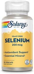 Solaray Selenium 200 Mcg Yeast-Free, 90 Count