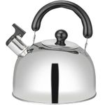 Ram® 3L Heavy Duty Camping Whistling Kettle Camping Kettle for Gas Stove Travel Camping Holiday Portable Teapot Kettle 3 litres