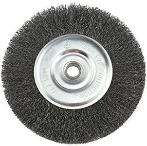 IVY Classic 39054 5-Inch x 5/8 - 1/2-Inch Arbor, Carbon Steel Crimped Bench Wire Wheel - 0.012-Inch Coarse, 1/Card