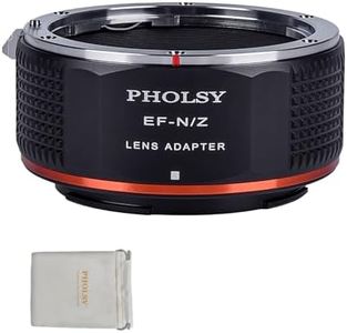 PHOLSY Lens Mount Adapter Manual Focus: Compatible with Canon EF (EF-S) Lens to Nikon Z Camera Body