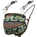 YeeGeell Saddle Hunting Accessories, Upgraded Extra Large Padded Seating, Lightweight Tree Saddle Hunting Kit, Adjustable Tethered System Stands for Hunting Saddle Platform, Bridge with Buckles