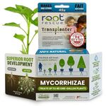 Root Rescue Mycorrhizal Transplanter - Wettable Powder, OMRI Listed, 18 Species, Fungi Inoculant, Root Booster and Stimulator for Plant Growth, Strong Roots, All Plants, Gardens & Lawns - 45g