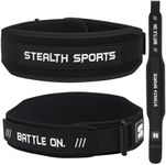 Stealth Sports 4-inch Weight Lifting Belt Self Locking Gym Belt Back Support Weightlifting Belt for Men Women Workout Belt Deadlift Squats Olympic Bodybuilding Strength Training Belt (Black, XL)