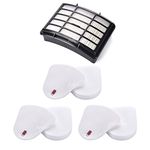 3 Pack Filters for Shark Navigator Lift-Away NV350, NV351, NV352, NV355, NV360, NV370, UV440, UV490, UV540 Vacuum- XFF350 XHF350