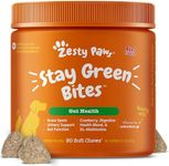 Zesty Paws Stay Green Bites for Dogs - Grass Burn Soft Chews for Lawn Spots Caused by Dog Urine - with Cranberry for Urinary Tract & Bladder - Beef - 90 Count