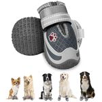 Eyein Dog Shoes for Injured Paws, Breathable Dog Boots Paw Protector, Adjustable Dog Shoes for Walking Hardwood Floor Outdoor, Anti-Slip Rubber Dog Booties for Large Medium Small Dogs(2pcs,size 6)