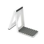 Tovolo Folding, Collapsible Dish Easy Storage Non-Slip Base & Ridged Support for Pots & Pans, Kitchen Countertop Drying Rack, 1 EA, Charcoal/White