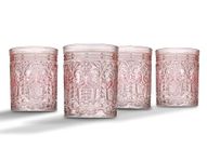 Godinger Jax Double Old Fashioned Beverage Glass Cup Blush - Set of 12, 29188