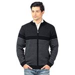 aarbee Men's Wool Round Neck Sweater (HW90406 _ Medium_Black_Medium)