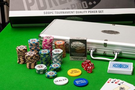 Poker Night Pro 500-Piece Poker Set – Chips, Cards & Case