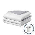 Silk Comforter, All Season Duvet Insert for Hot Sleepers, 100% Silk Fill with 100% Cotton Shell, Luxuriously Soft, Moisture-Wicking, Queen Size, Medium Silk Weight (Space Grey, King)