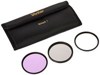 Vivitar 3-Piece Filter Kit UV-FDL/CPL 67MM, Black