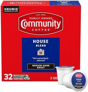 Community Coffee House Blend Medium-Dark Roast Single Serve Keurig K-Cup Pods 32 ct Box