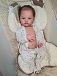 Pinky Reborn Eyes Open 18 inch 45 cm Full Body Soft Vinyl Silicone Boy Real Touch Baby Lifelike Reborn Dolls Realistic Newborn Baby Doll Boy Toy