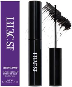 Lilac St - PRO Lash Glue (Black) - Lash Cluster Glue - Quick Dry Formula - Mini Mascara Wand Applicator - Strong & Flexible Hold - Waterproof - Sensitive Eyes Safe - Cruelty Free, Vegan, Women Founded