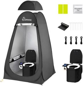 Wolfwise Camping Portable Toilet Pop Up Privacy Tent, 15 Pack Basic Kit