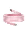 Belkin BoostCharge (2M/6.6ft) Braided USB-C to USB-C Cable for iPhone 16, iPhone 16 Pro, iPhone 16 Pro Max, iPhone 16 Plus, Galaxy S24, S23, Note10, Note9, Pixel 8, Pixel 7, iPad Pro, & More - Pink