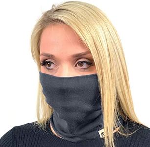 Bush Edge 100% Merino Wool Neck Gaiter Warmer (Chracoal Gray)
