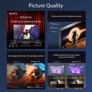 Sony BRAVIA 9 75" 4K QLED Smart TV – Ultra HD HDR