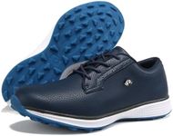 Zakey Professional Golf Shoes Men Sipkeless Golf Sneakers for Men Light Weight Walking Footwears (9,Blue)