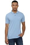 Allen Solly Men's Regular Fit T-Shirt (ASKPCURGFF89863_Blue L)