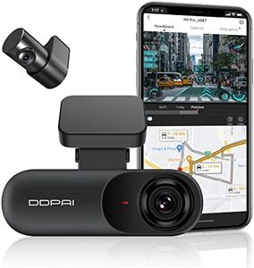 ddpai N3 Pro 2.5K Dash Cam Front and Rear, 1600P+1080P FHD Dual Dash Camera for Cars with APP, Built-in WiFi, GPS, Night Vision, 24H Parking Monitor, WDR, 140° Wide Angle, G-Sensor, Support 256GB Max