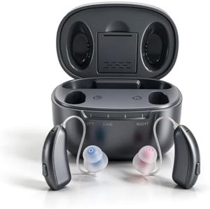 XQYM OTC Hearing Aids for Seniors, 16-Channel DSP Smart Noise Cancelling for Clear Sound, Rechargeable Long Battery Life, Invisible Comfort Fit Wear, Auto On/Off 4 Modes for People with Hearing Loss