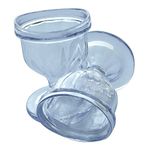 SoulGenie Healthandyoga Chilleyes Plastic Eye Wash Cups (Transparent, Pack Of 2)- Smooth Finish - Ayurvedic Gentle Way To Refresh Eyes Without Harsh Rubbing - Relieves Eye Strain, Redness, Irritation