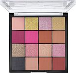 MARS Highly Pigmented Mesmereyes Smoky Eyes, 16-Color Eyeshadow Palette | Multicolor | Matte Finish | Shimmery Eye Shadow Palette | (20.8 G) (01-Multicolor)