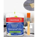 SHAYONAM 1 Crack Seal Glue 300gm with Brush Transparent Waterproof Glue for Roof Leakage Crack Seal Agent Roof Water Leakage Solution Water Proof Glue Transparent Glue Waterproofing for Pipe Wall